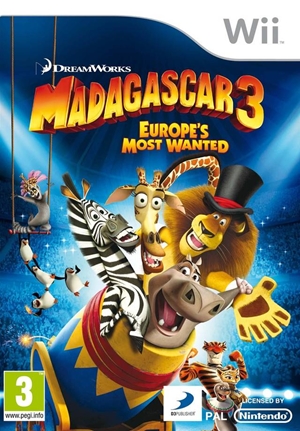 Madagascar 3: Europe'S Most Wanted [Wii] [PAL] [Rus] [Multi 7.