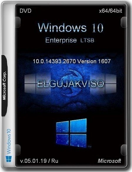 Windows 10 Enterprise LTSB X64 (Version 1607) Elgujakviso Edition.