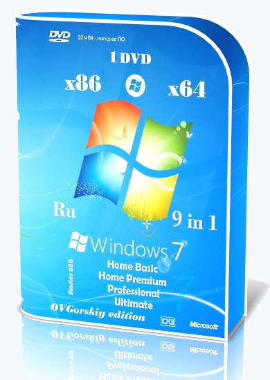 Microsoft® Windows® 7 SP1 X86/X64 Ru 9 In 1 Update 10.2023 By.