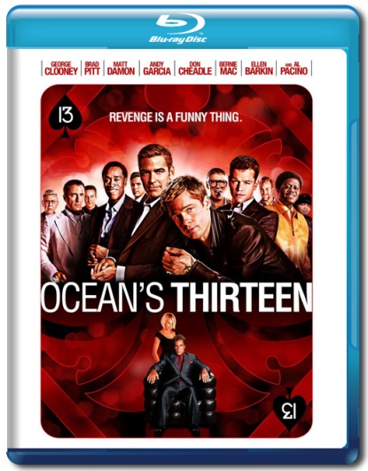 Платиновая коллекция друзей Оушена DVD. Ocean's.Thirteen.2007 Blu ray Cover.